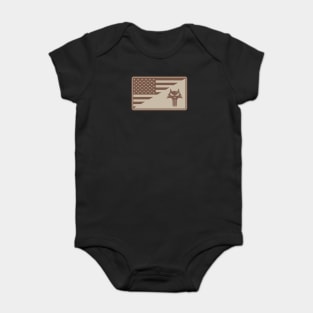 US K9 Handler Patch (desert subdued) Baby Bodysuit